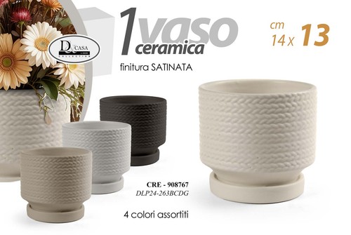 Vaso piante fiori ceramica - vaso,