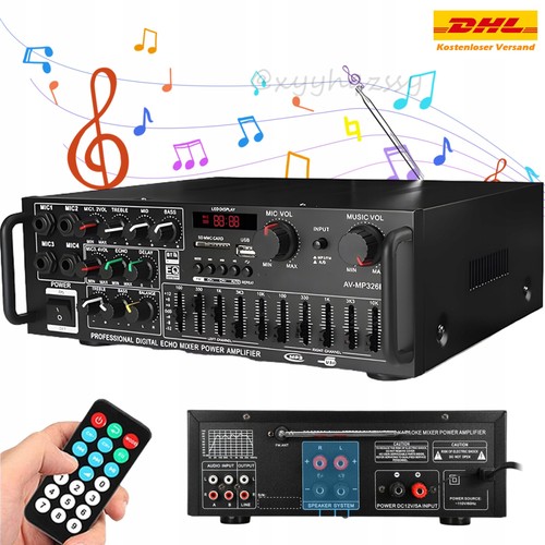 Amplificatore bluetooth 2000w - amplificatore,