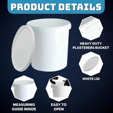 2 secchio bianco 25 L con