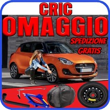 Ruotino Di Scorta 4Fori Da 16 Per Suzuki Swift Con Kit Cric Crick + Chiave Sacca