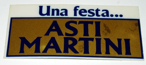 Adesivo asti martini - martini, una