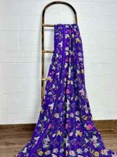 Copriletto Cotone Kantha Viola