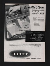 STUTTGART, Werbung 1955, DUBIED Strickmaschinen-Vertriebs GmbH