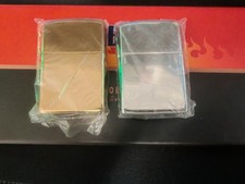 Accendini a benzina stile zippo color Oro o Acciaio Antivento Ricaricabile