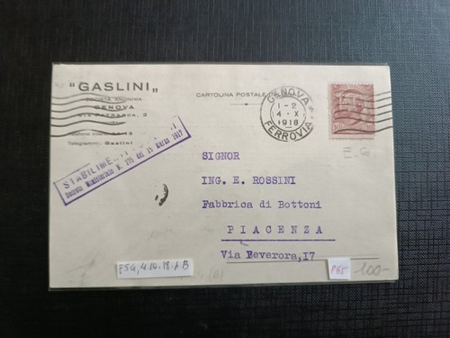 Regno perfin 1918 gaslini - regno,