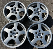 4 CERCHI IN LEGA BORBET 15" VW GOLF 5 PASSAT 3B 3BG TOURAN 1T RUOTA LIBERA
