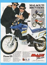 MOTOSPRINT989-PUBBLICITA'/ADVERTISING-1989- MALAGUTI DUNE ES
