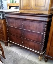 Como cassettone mobile camera  letto in noce  Luigi Filippo mancante di piano