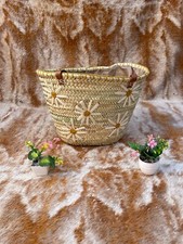 Borsa in paglia con manico a