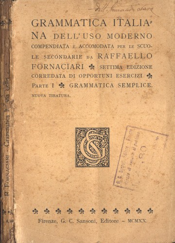 Grammatica italiana parte i - grammatica,