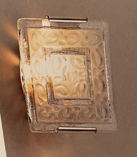 ITALAMP applique art 806 AP 1 montatura metallo cromato vetro murano 