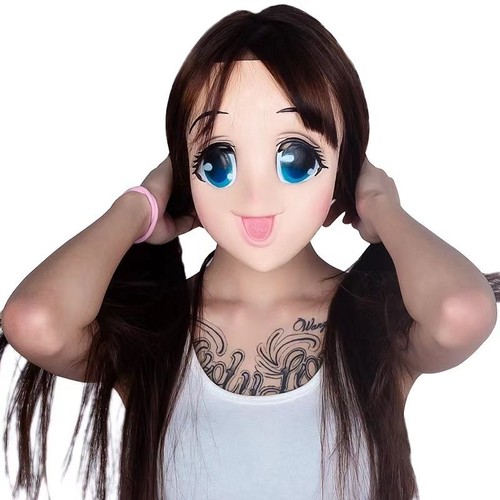 Maschera anime ragazza cartone - maschera,