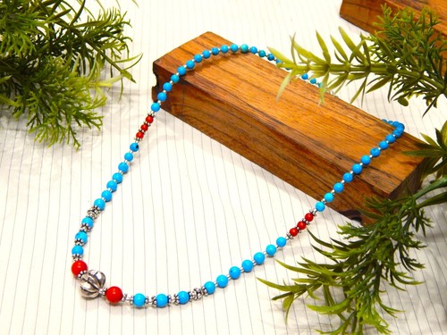 Collana turchese corallo - collana,