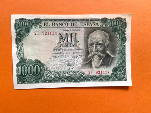 Superbe billet 1000 pesetas - superbe,