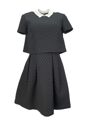 Abito pizzo nero classico - nero,