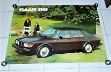 Poster Auto SAAB 99 GL COMBI COUPE' anni 70 Sweden - 100x70 cm Manifesto