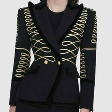 Blazer donna nero lana giacca