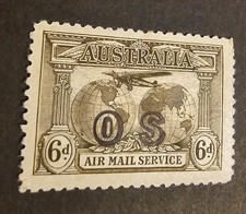 SL534 AUSTRALIA 1931 OS 6d