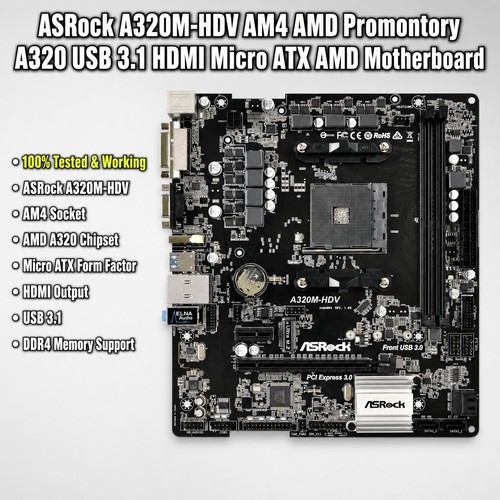 Asrock a320m hdv - asrock, am4