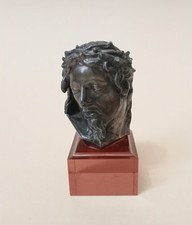 STATUINA CRISTO Metallo Corona