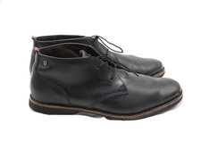 TIMBERLAND BROOK PARK stivaletti uomo taglia 9 NERO PELLE chukka casual