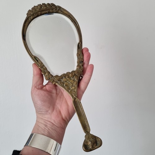 Specchio bronzo art nouveau - bronzo,