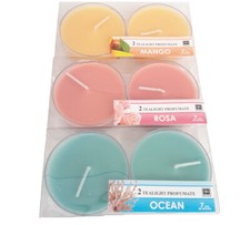 SET 2 CANDELE LUMINI COLORATI