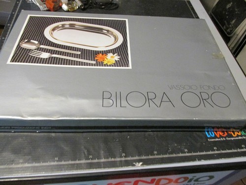 Vassoio bilora gold - gold, inox