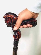 Handmade Fatto a Mano Cavallo Manico Bastone da Passeggio – Robusto di Legno