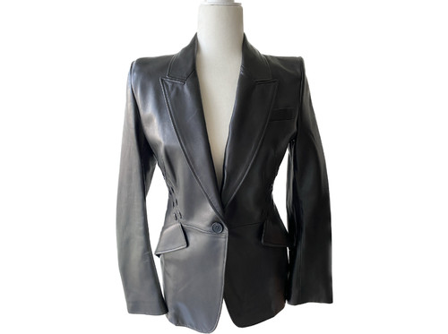 Giacca pelle nera alexander - giacca,