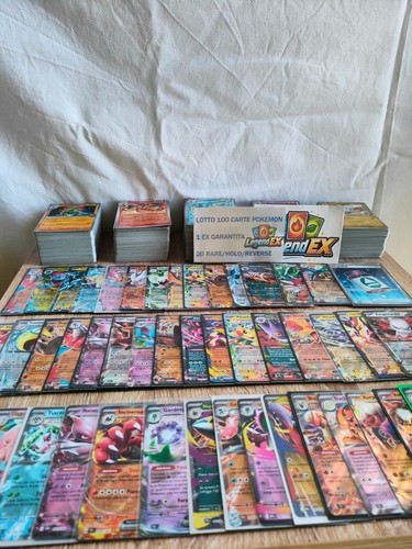 100 carte pokémon - pokémon, ita