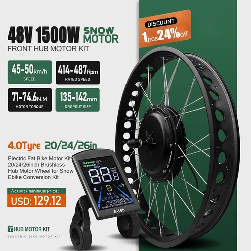 Fat bike elettrica - neve, 48v