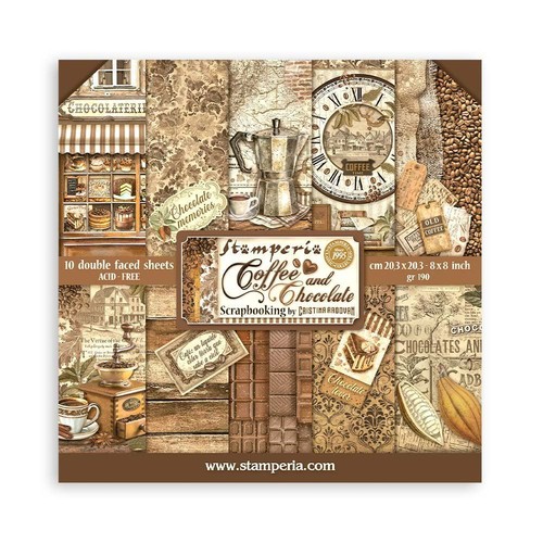 Blocco carte scrap coffee - blocco,