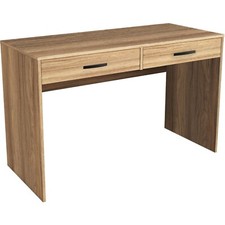 Kit Scrivania Porta PC Tavolo da Studio per Camera 2 Cassetti 117X50X73,5 BARLY