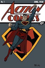 Copertina fumetto Superman 8x12 pollici stampa artistica in metallo DC COMICS 01