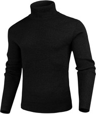 Maglione Dolcevita Uomo Invernale Maglioncino a Collo Alto Manica Lunga Maglioni