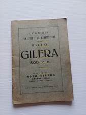 Gilera 500 VL - 500 VT 1935 manuale uso manutenzione libretto originale