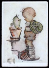 BERTA M. I. HUMMEL CARTOLINA FG VG 1943 - BIMBO VASO CACTUS CIABATTINE GOEBEL