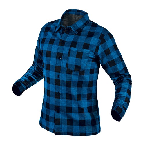 Camicia flanella blu navy - di,