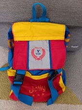 ZAINO  JOLLY TOP 3 STELLE ROSSO BLU VINTAGE ANNI 80 90 COLLEZIONE RARO