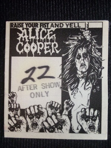 Pass backstage alice cooper - pass,