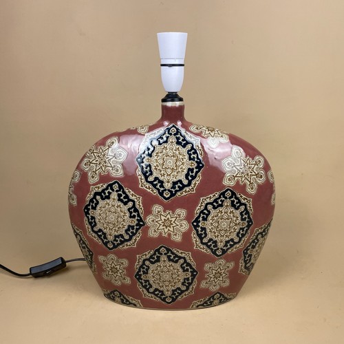 Hand painted ceramic - hand, lamp