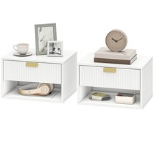 HOMCOM Set 2 Comodini Sospesi