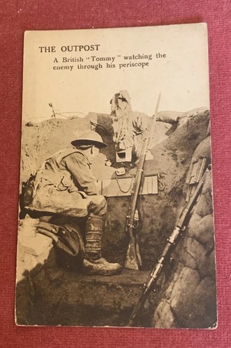 Ww1 british soldier watching - ww1,