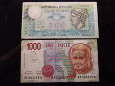 Italia 500 Lire 1979 e 1000