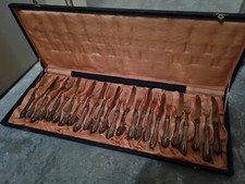 Set completo di posate inizi '900. Puro argento 800. 