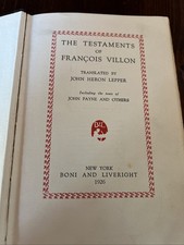 The testaments francois - of,