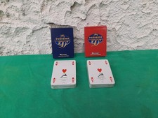 2 MAZZI CARTE DA GIOCO MARCATE MODIANO SPONSOR PUBBLICITA' PRUGINA COLLEZIONE