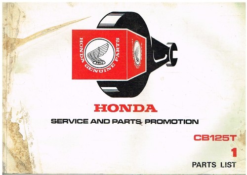 Honda cb125t catalogo ricambi - cb125t,