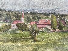 ANTICO PAESAGGIO ACQUERELLO ANNI '20